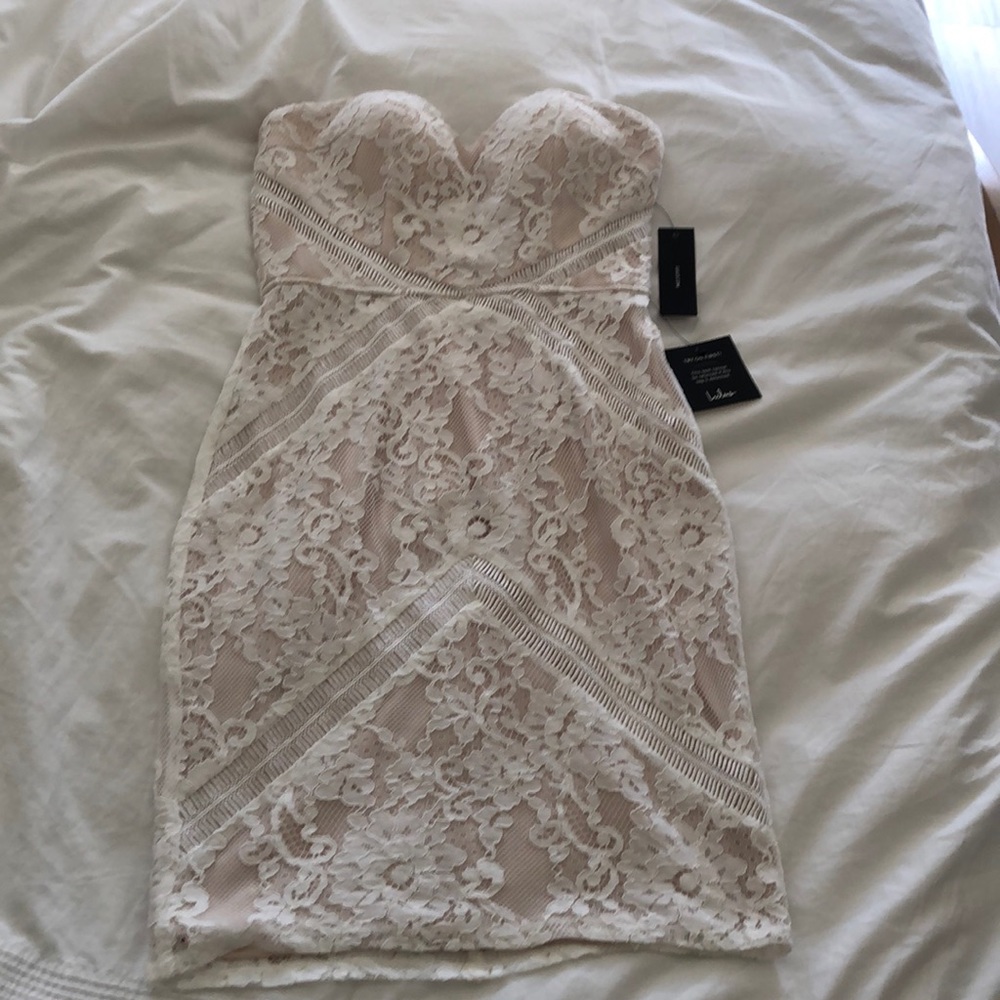 Lulus White Lace Dress NWT